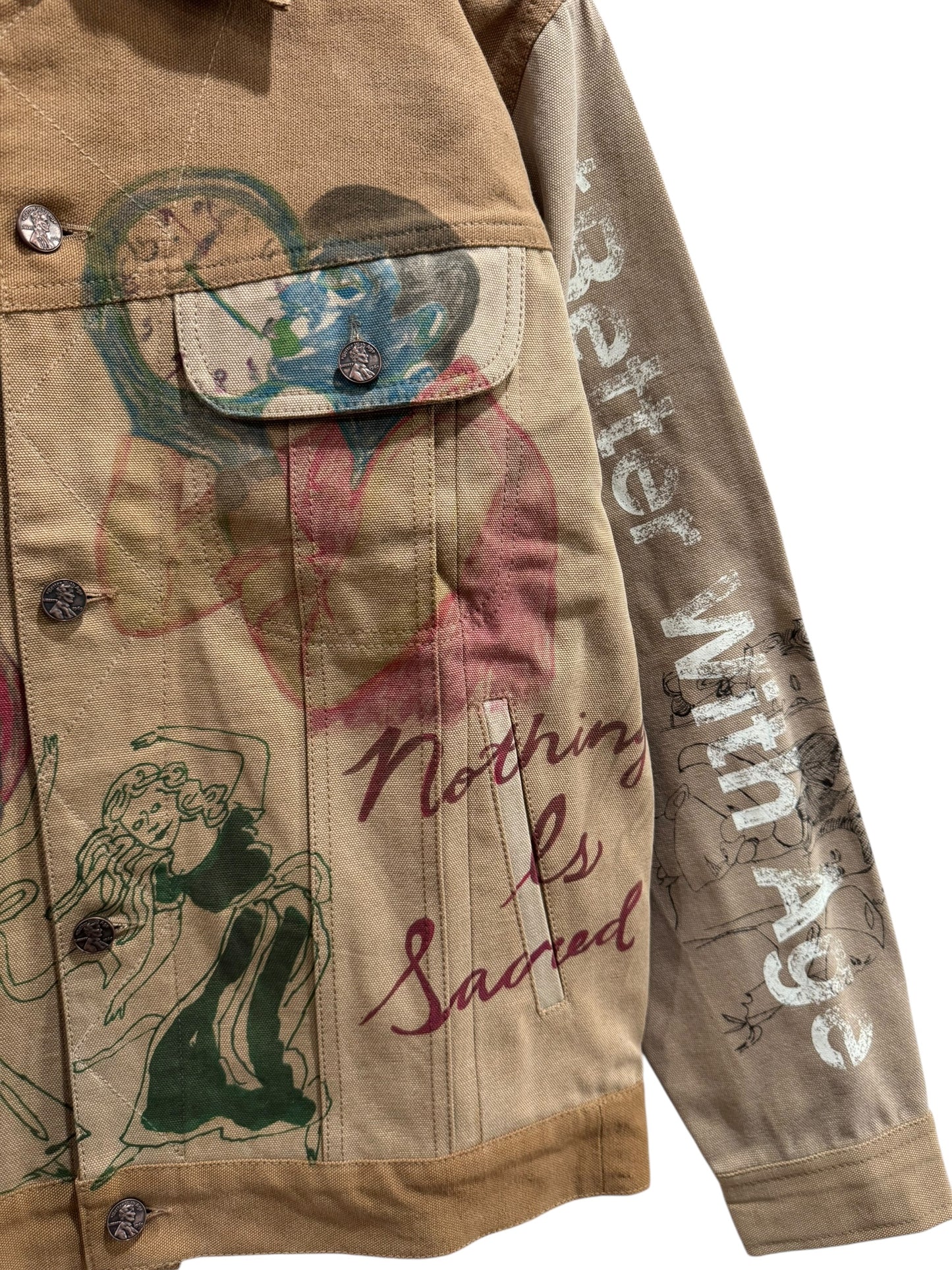 Better With Age Harrison Reconstructed Work Jacket Khaki