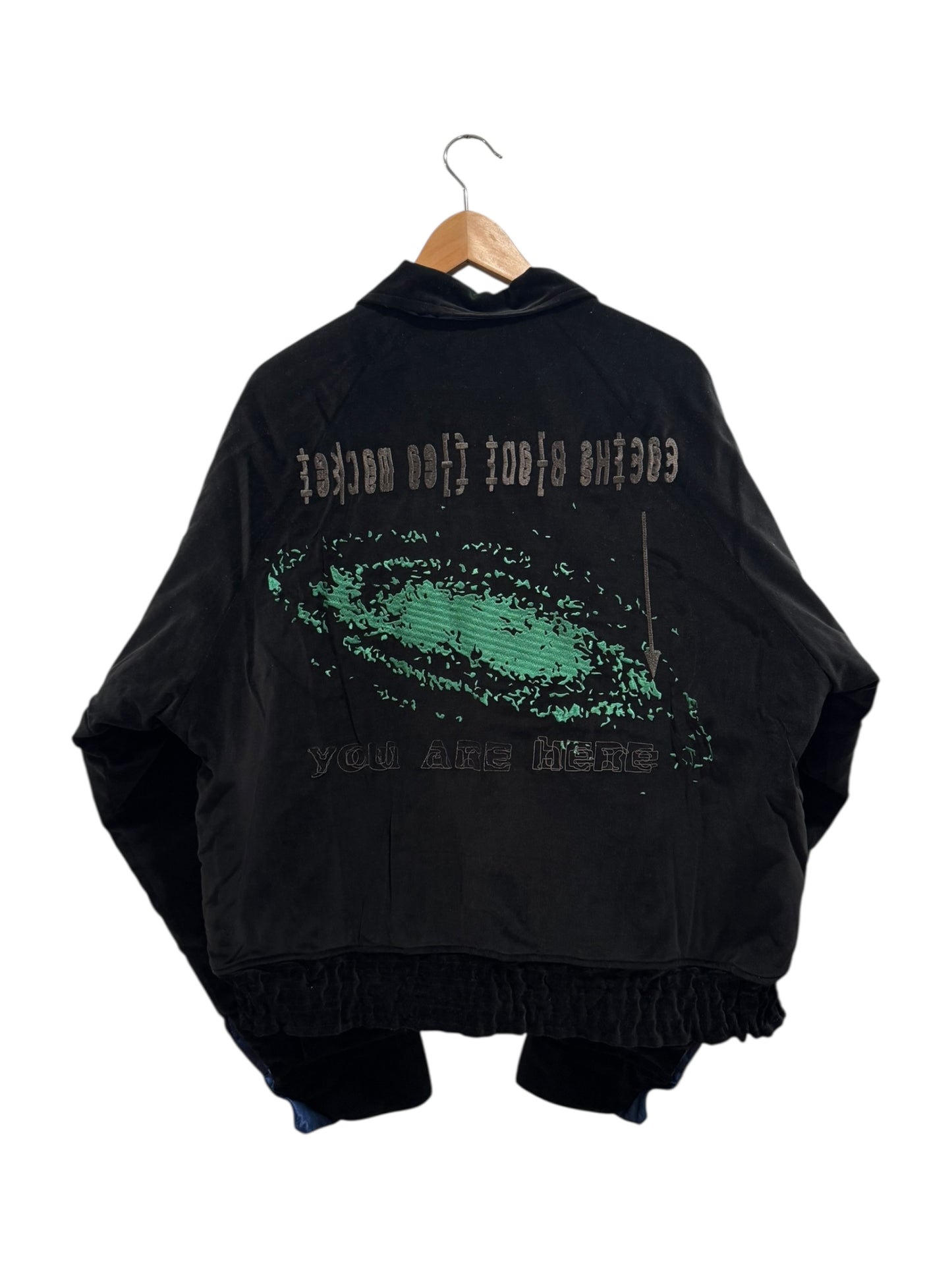 Cactus Plant Flea Market I’m Lost Souvenir Jacket Black