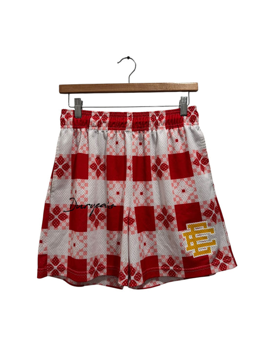 Eric Emanuel x Duryea’s Picnic Shorts White Red
