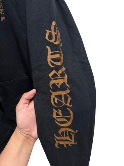 Chrome Hearts Vertical Logo FU Hoodie Black Brown