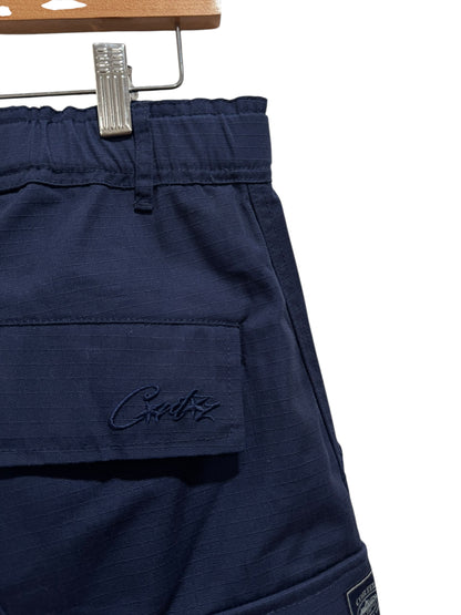 Corteiz Guerillaz Cargo Pants Navy Blue