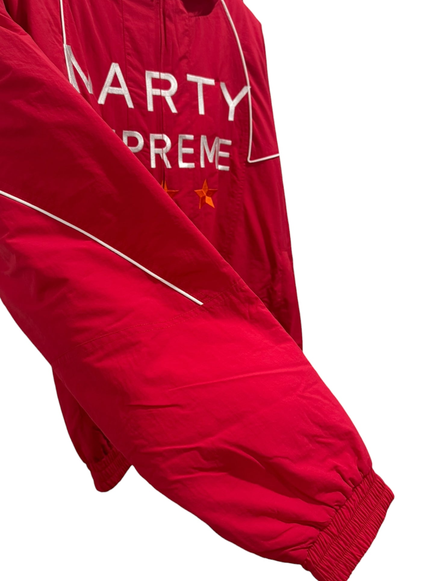 NAHMIAS x A24 Marty Supreme Classic Warm Up Jacket USA Red