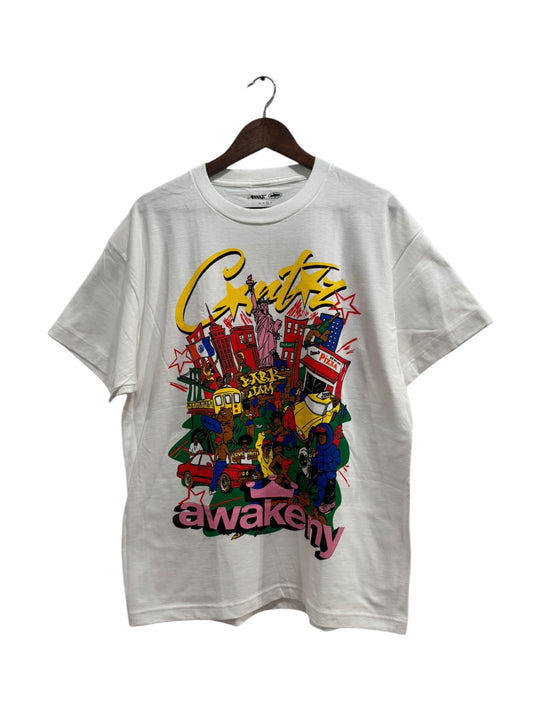 Awake NY x Corteiz Rules New York Tee White