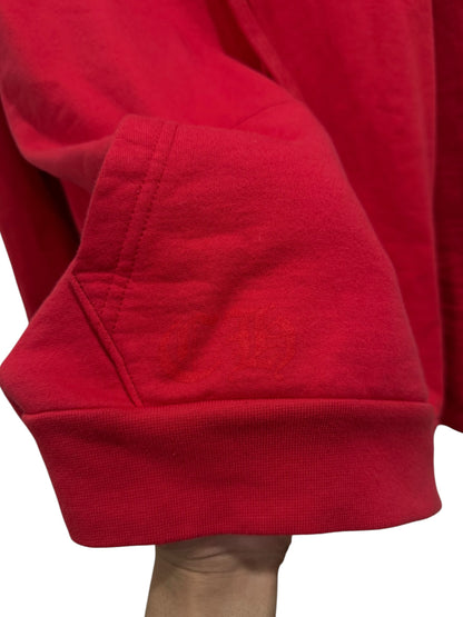 Chrome Hearts Online Exclusive Scroll Logo Hoodie Red