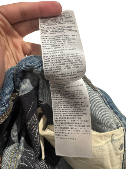 Supreme MM6 Maison Margiela Distressed Loose Fit Selvedge Jean Blue