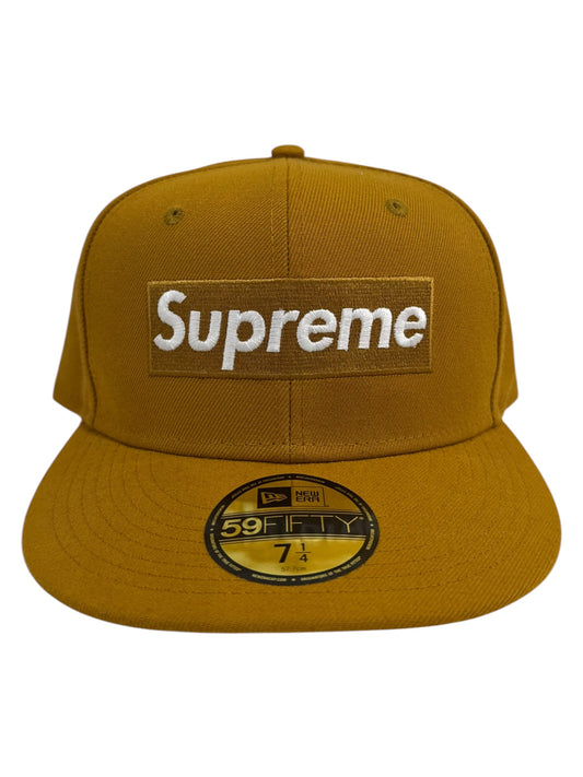 Supreme Champions Box Logo Fitted Hat Mustard