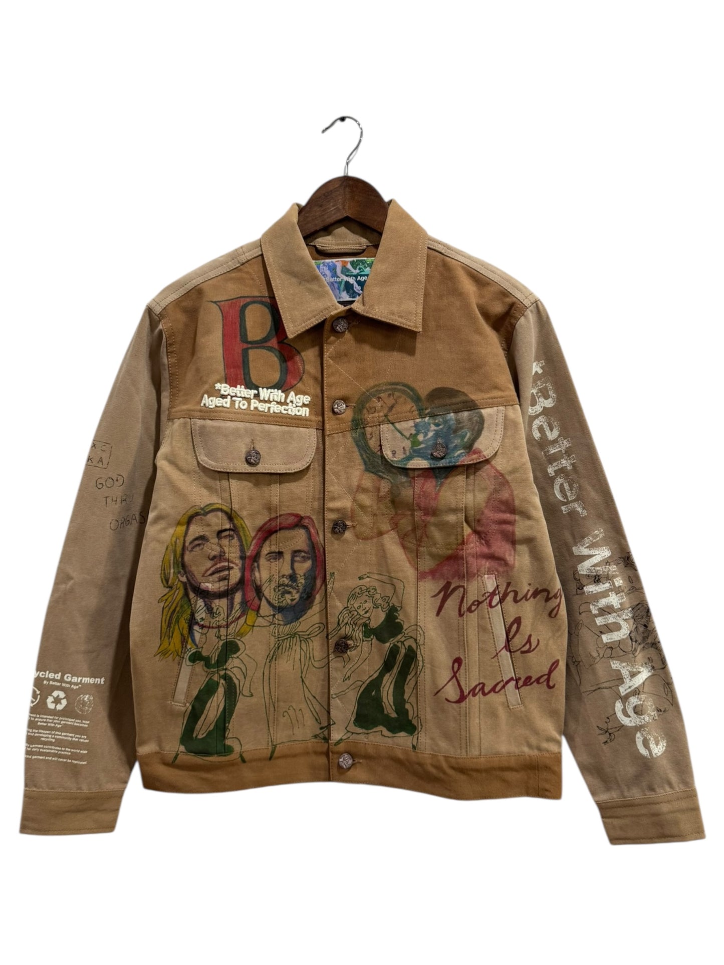 Better With Age Harrison Reconstructed Work Jacket Khaki