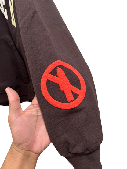 Travis Scott x CPFM "Free Thugger" Hoodie Brown