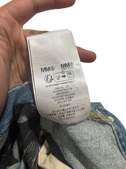 Supreme MM6 Maison Margiela Distressed Loose Fit Selvedge Jean Blue
