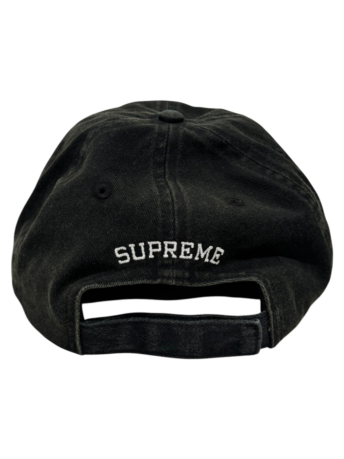 Supreme Bottle Opener 6-Panel Hat Washed Black