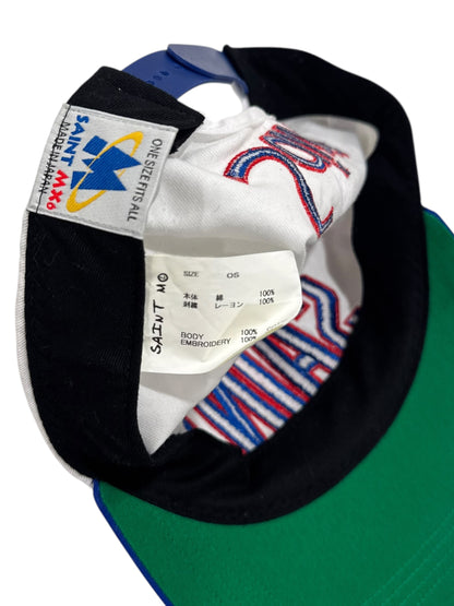Saint Michael Authentic God Love Giants Snapback White Blue