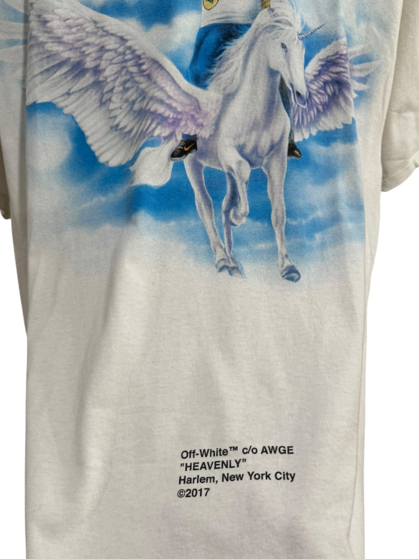 Off-White C/O AWGE Yams Day Heavenly Tee White