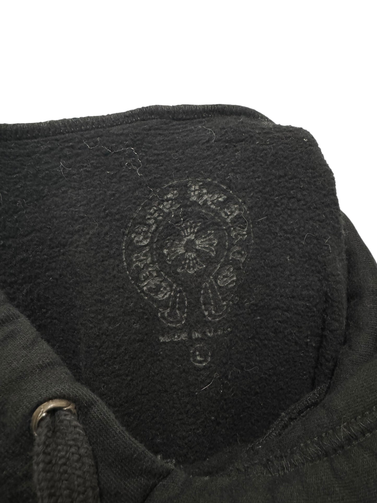 Chrome Hearts Vertical Logo FU Hoodie Black Brown