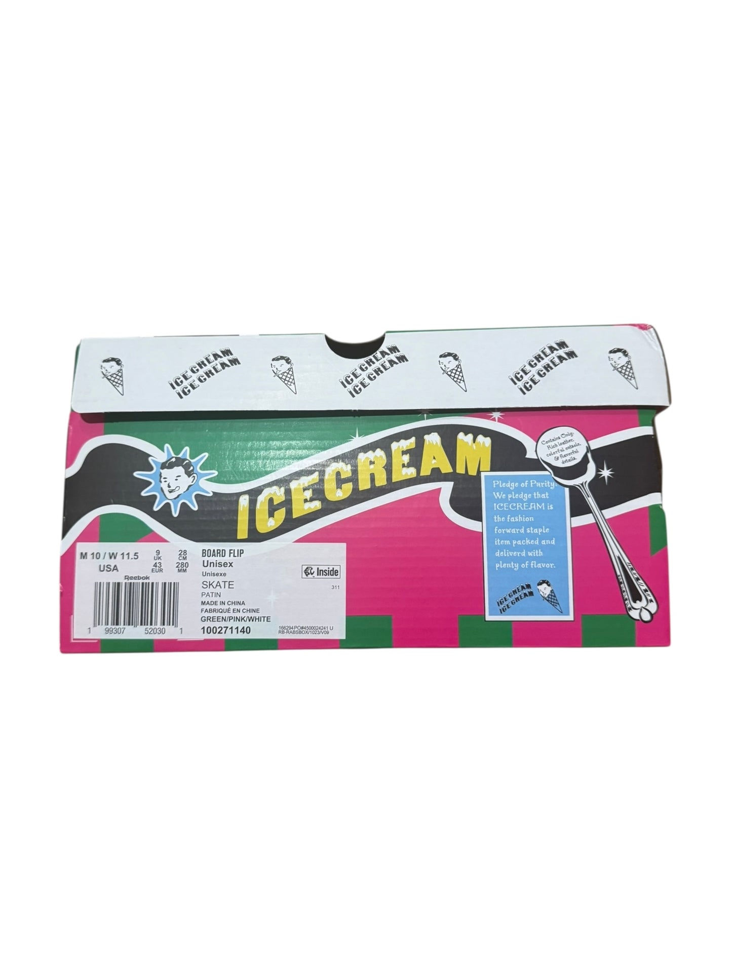 Reebok Board Flip BBC Ice Cream Green Pink