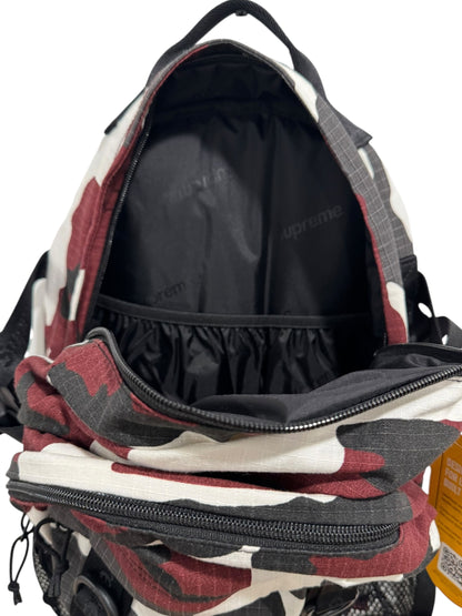 Supreme Logo Backpack SS26 Red Camo