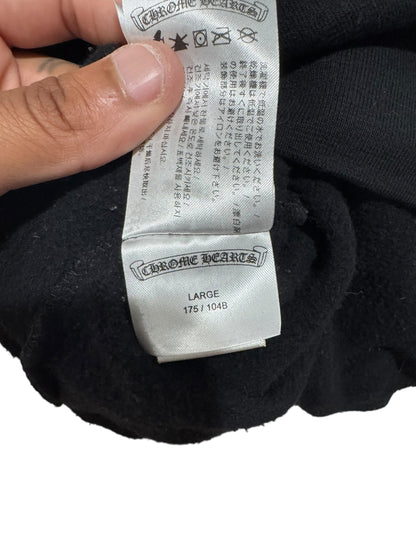 Chrome Hearts Vertical Logo FU Hoodie Black Brown