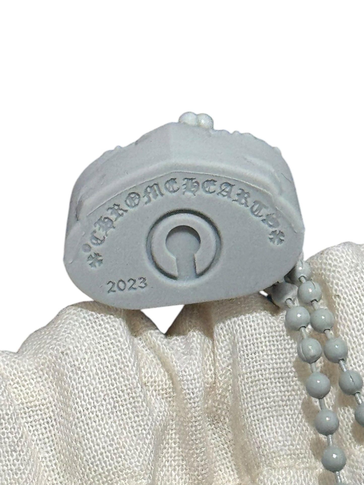 Chrome Hearts Silicone Lock Necklace Grey