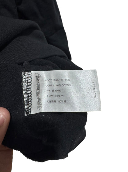 Chrome Hearts Vertical Logo FU Hoodie Black Brown
