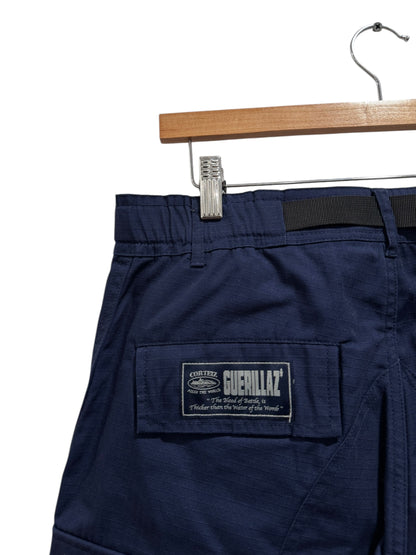 Corteiz Guerillaz Cargo Pants Navy Blue