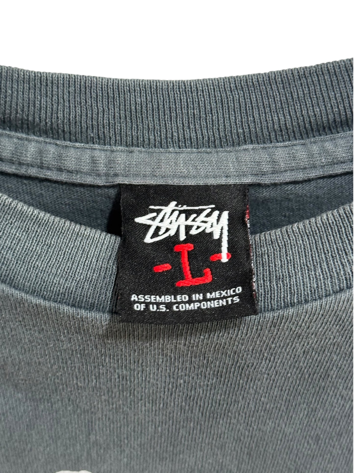 Stussy Livin Stoopid Large Tee Grey