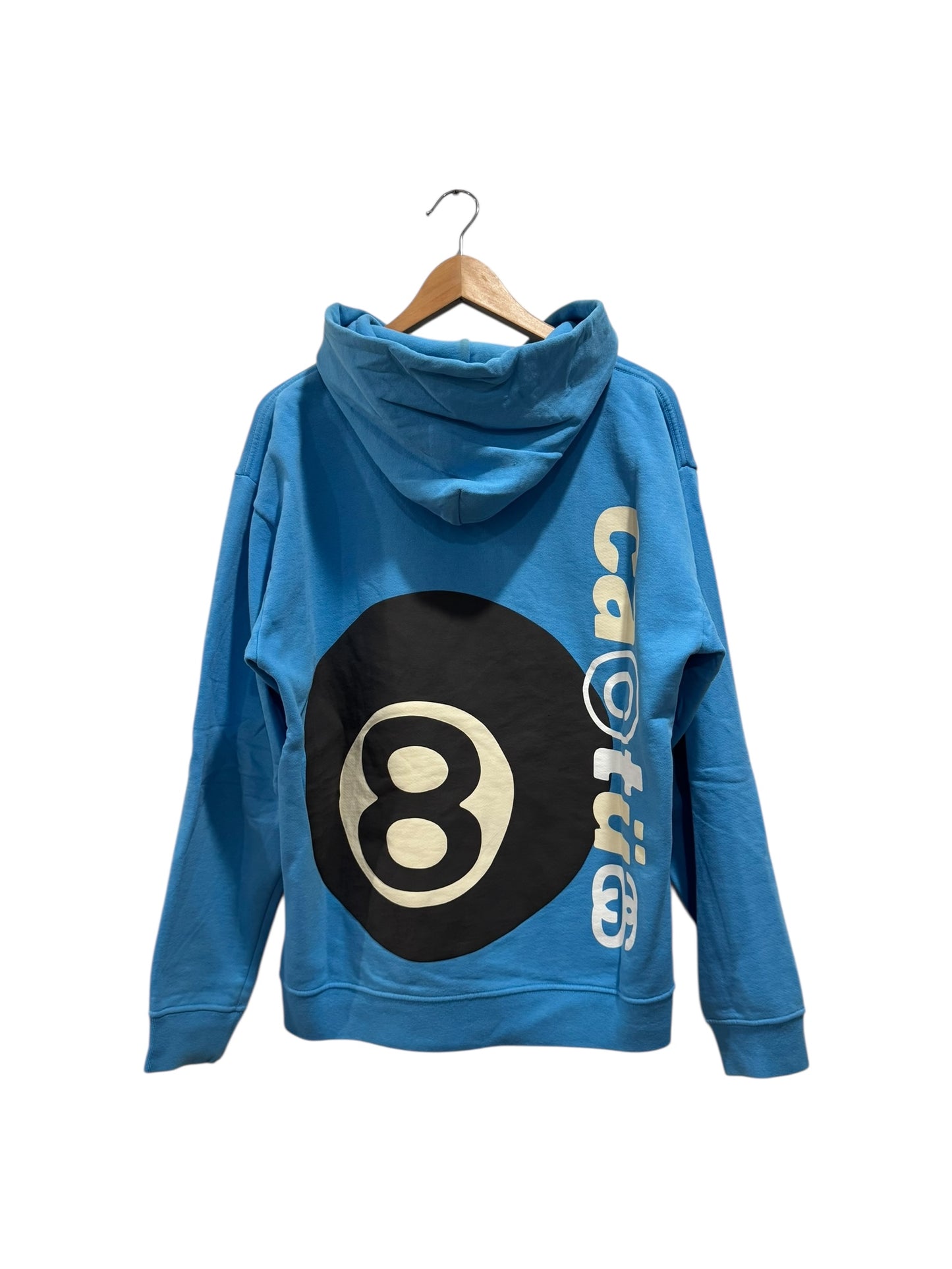 Stussy x Cactus Plant Flea Market 8 Ball Pigment Hoodie Blue