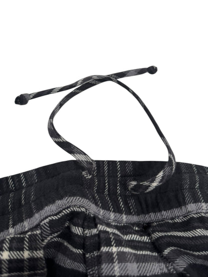 Chrome Hearts After School Flannel Shorts Black Grey