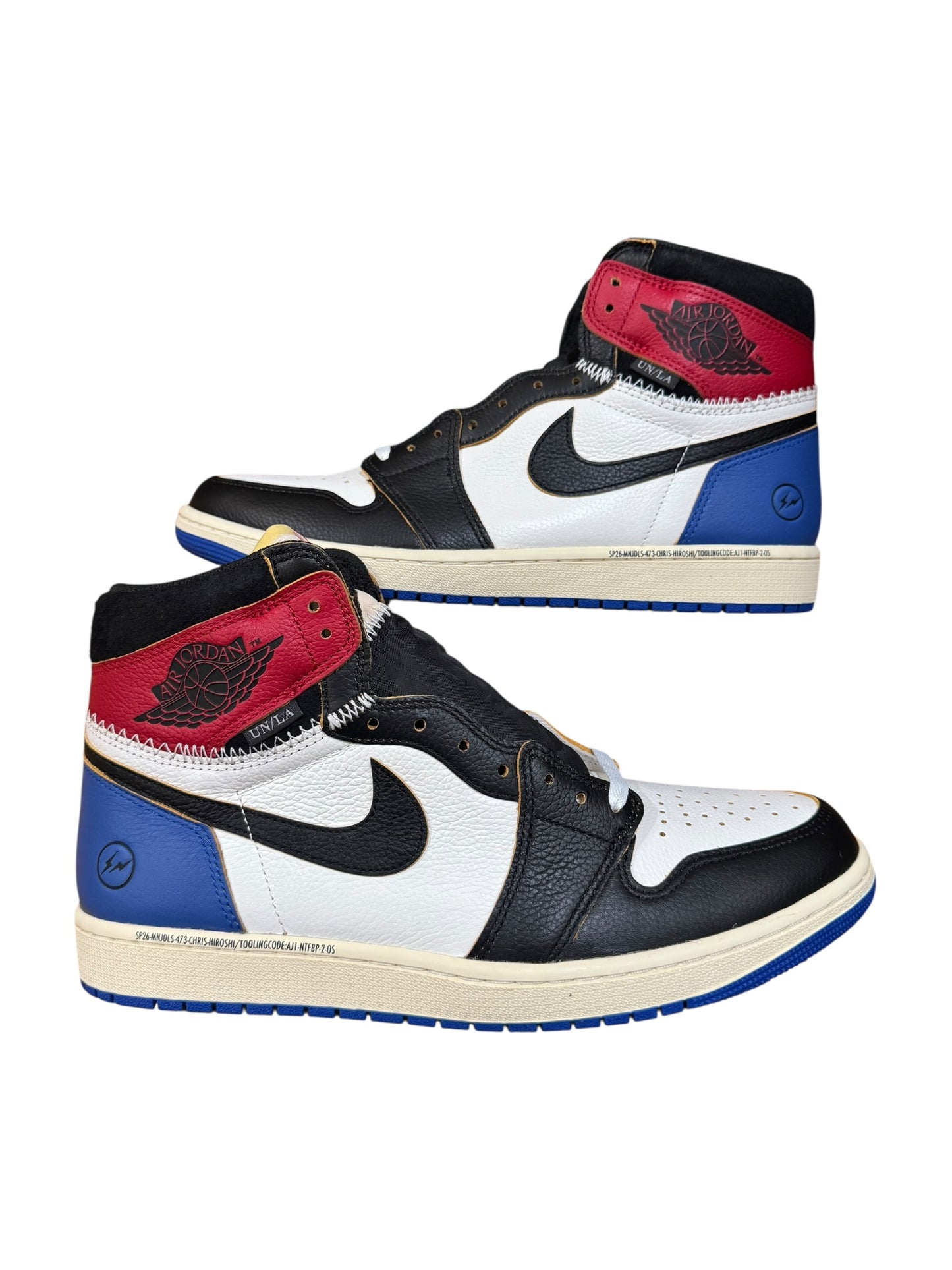 Jordan 1 Retro High OG SP Fragment x Union LA Red Sport Royal