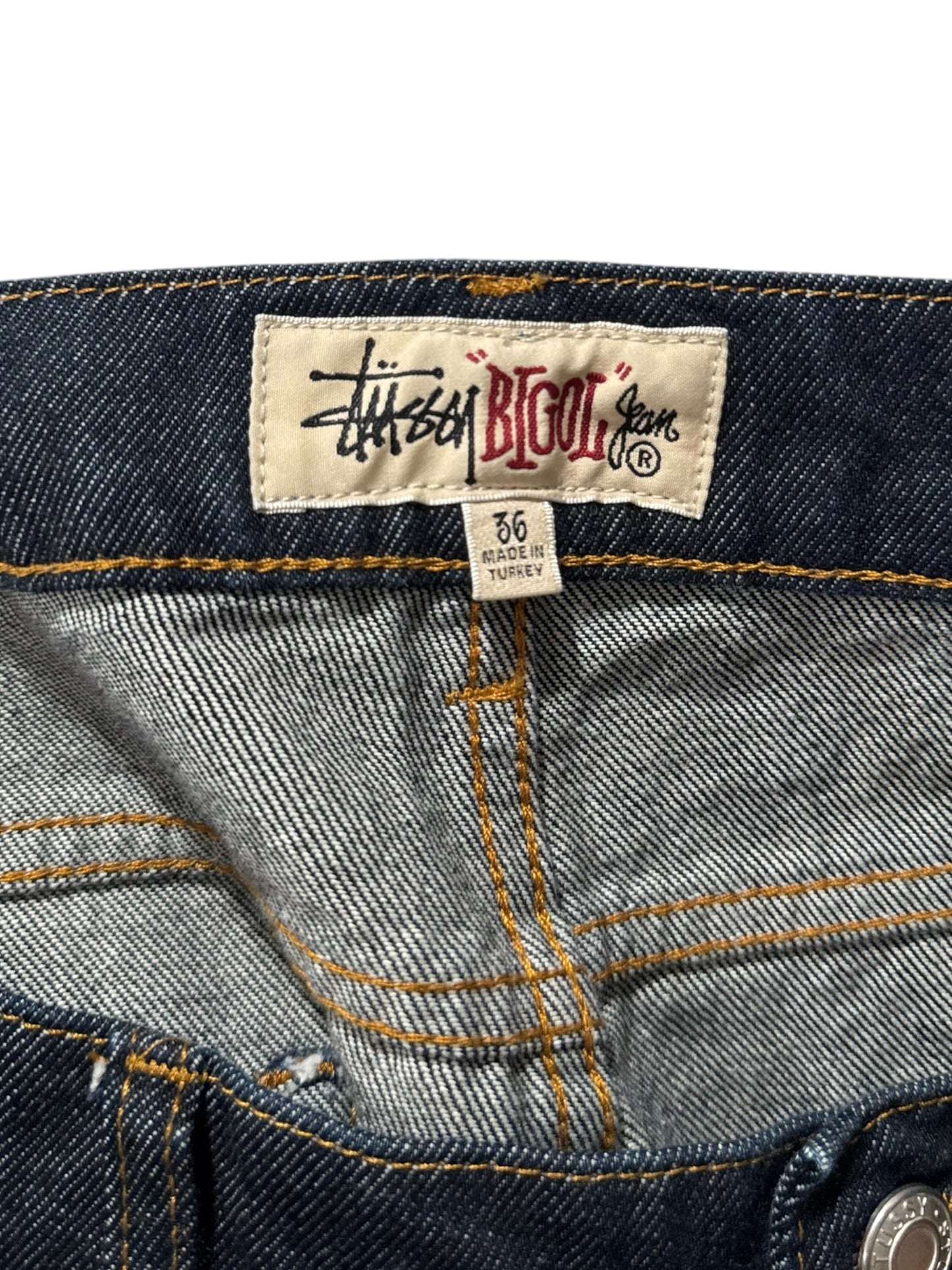 Stussy Big Ol Jean Shorts Rigid Indigo