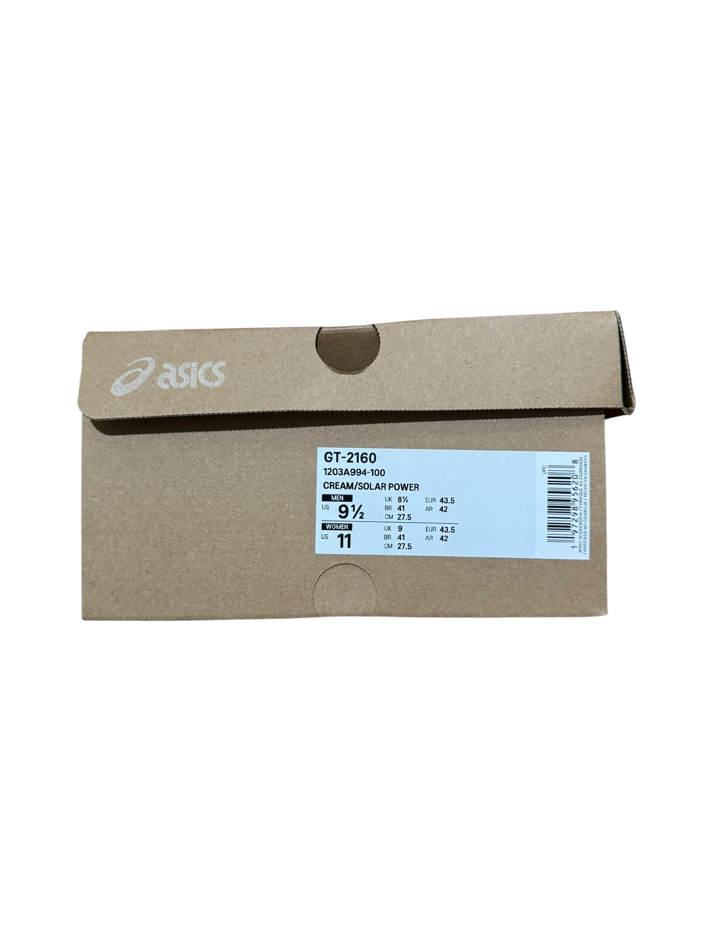 Asics x Kith GT-2160 Cream Solar Power 2025