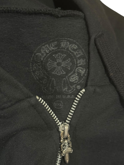 Chrome Hearts x Deadly Dolls Cross Scroll Zip Hoodie Black