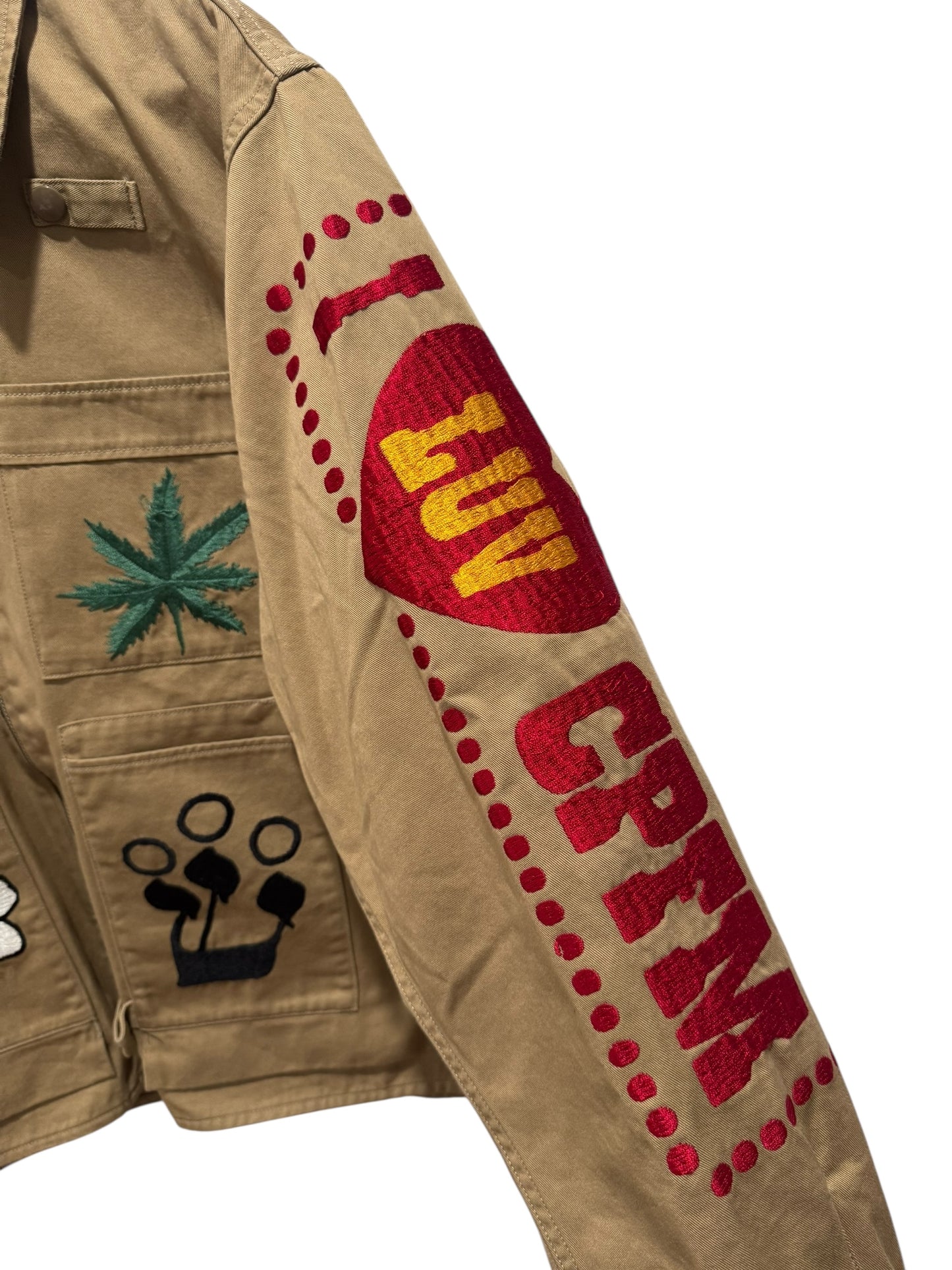 Cactus Plant Flea Market Knowledge Jacket Brown