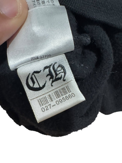 Chrome Hearts Vertical Logo FU Hoodie Black Brown