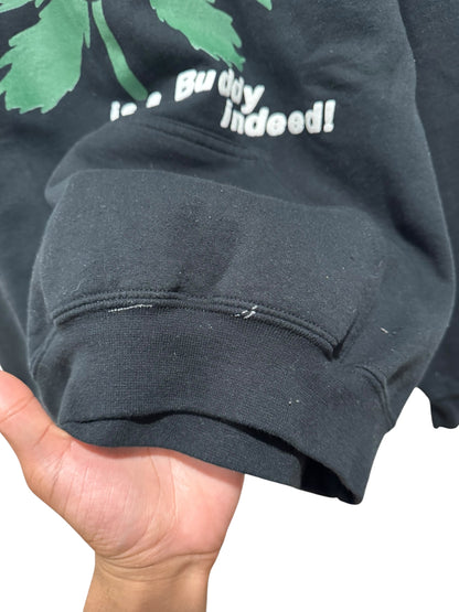 Cactus Plant Flea Market Buddy With Weed Hoodie Black