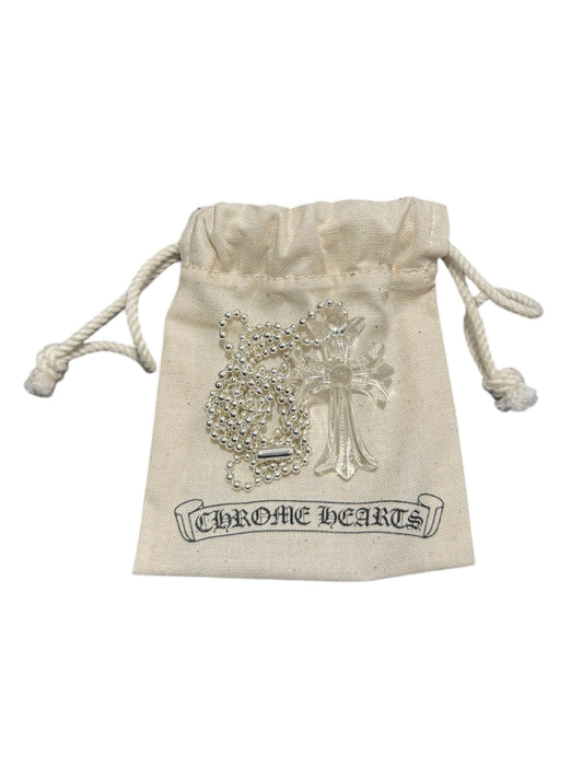 Chrome Hearts CH Cross Necklace Clear Translucent