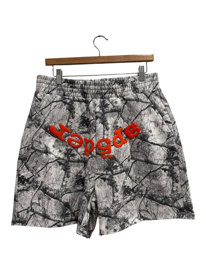Sp5der Real Tree OG Web V2 Sweat Shorts White Camo