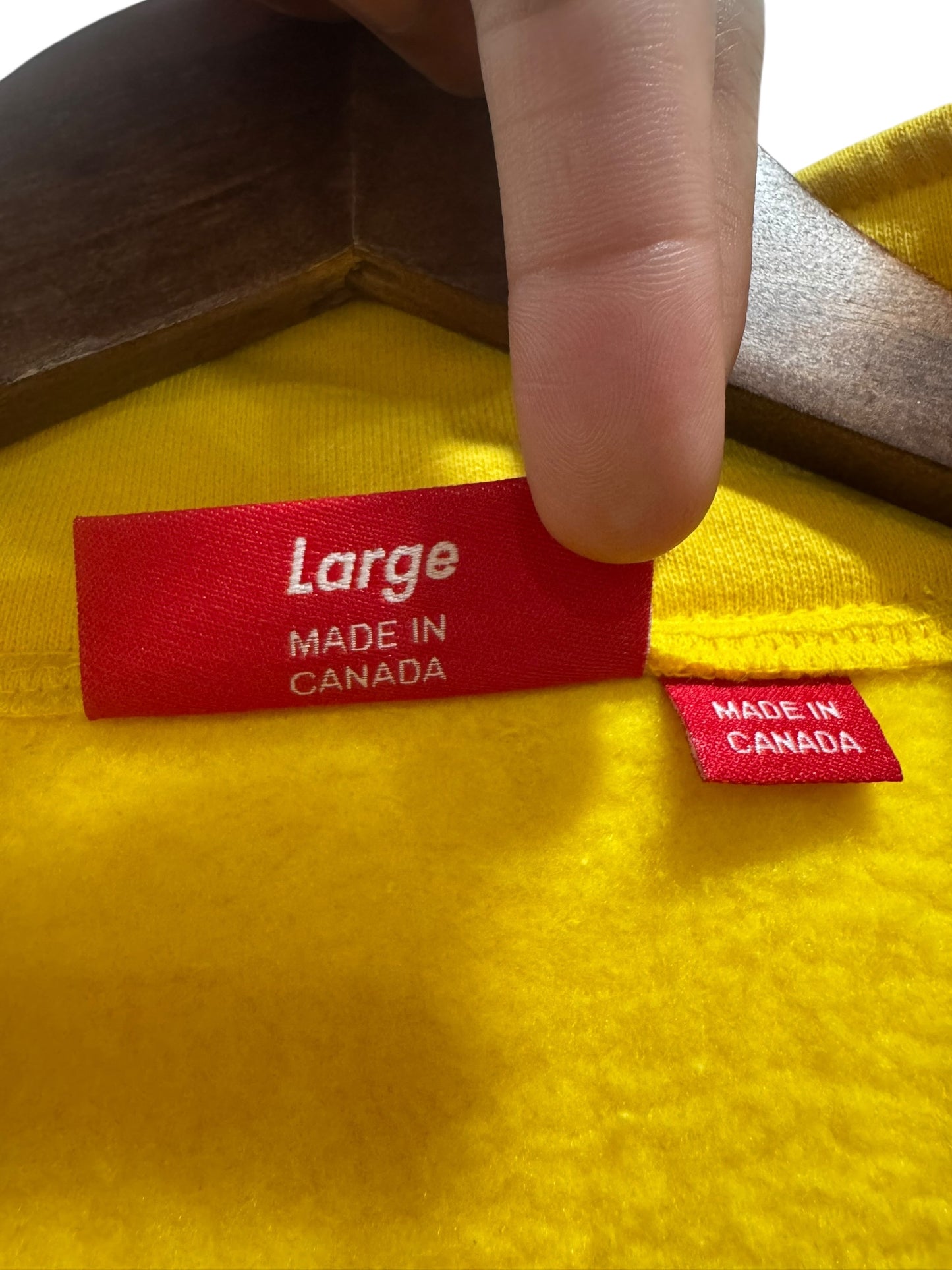 Supreme Paris Shop Flag Half Zip Pullover Yellow