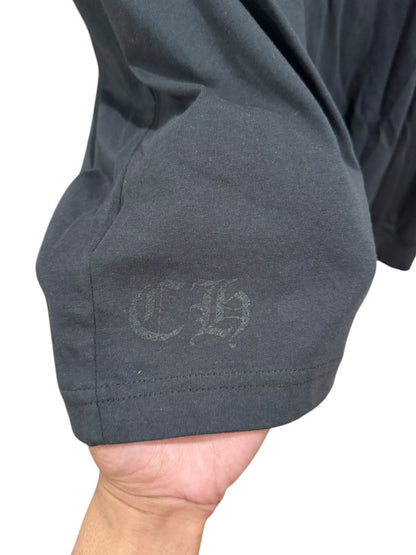 Chrome Hearts Neck Logo Long Slevee Tee Black White