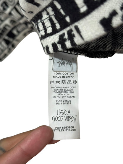 Stussy x Cactus Plant Flea Market Jacquard Tee Black White