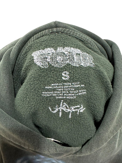 Travis Scott NYC Metlife Exclusive Flag Hoodie Washed Green