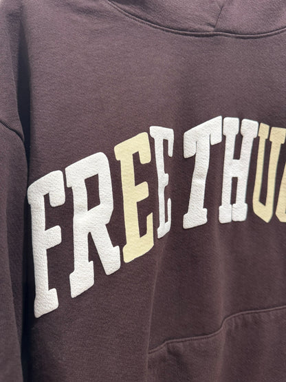 Travis Scott x CPFM "Free Thugger" Hoodie Brown