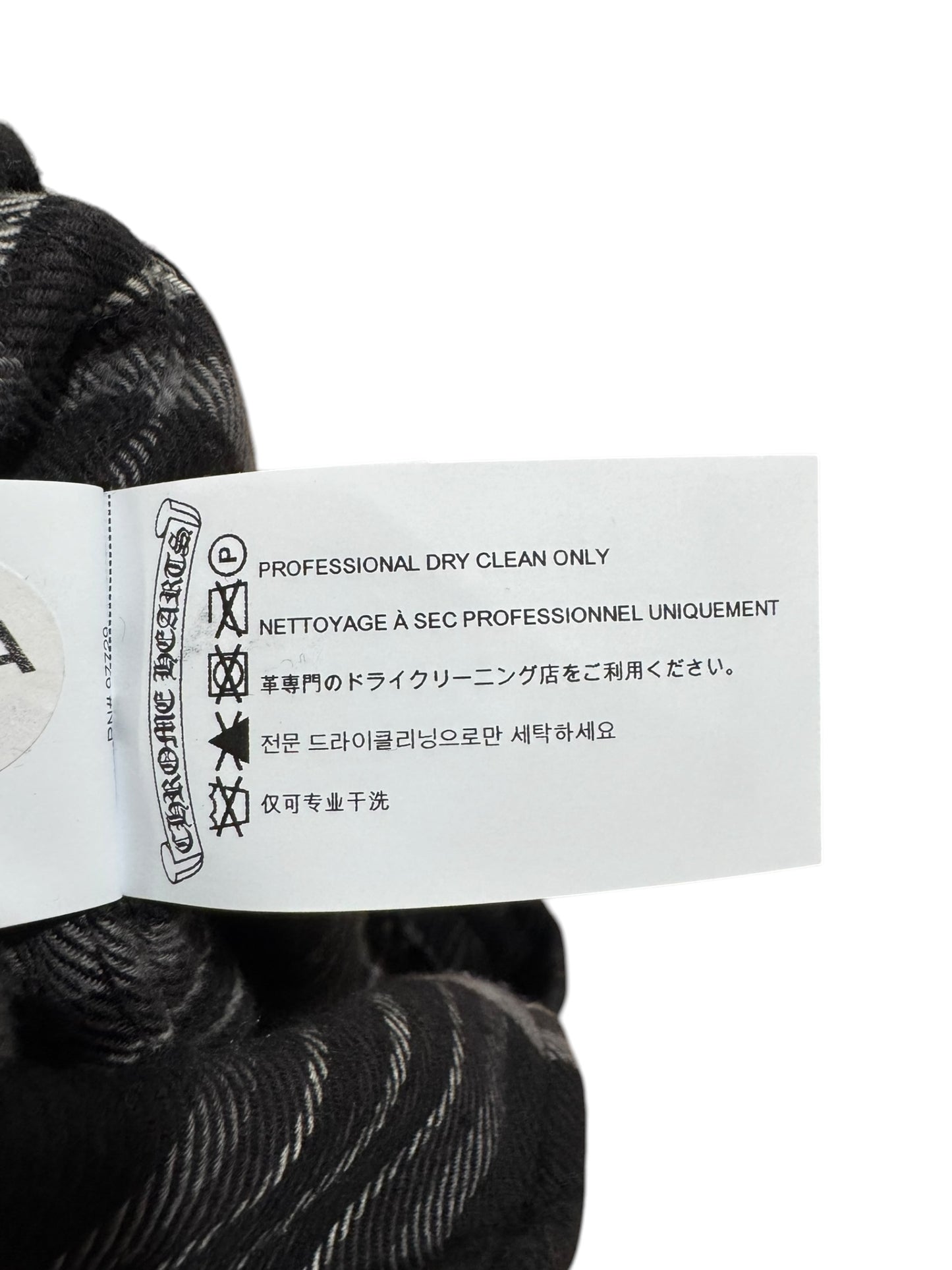 Chrome Hearts After School Flannel Shorts Black Grey