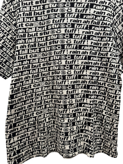 Stussy x Cactus Plant Flea Market Jacquard Tee Black White