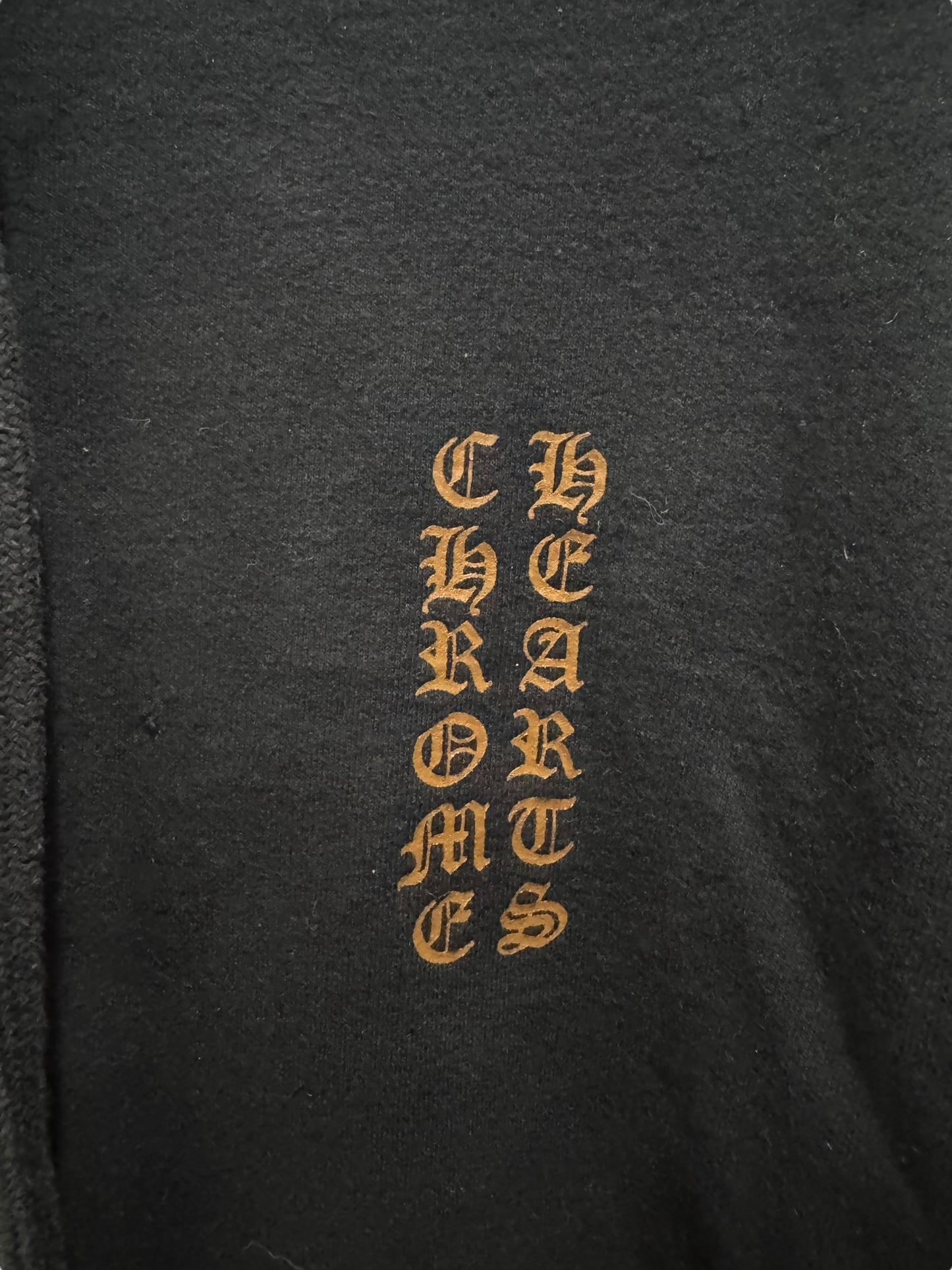 Chrome Hearts Vertical Logo FU Hoodie Black Brown