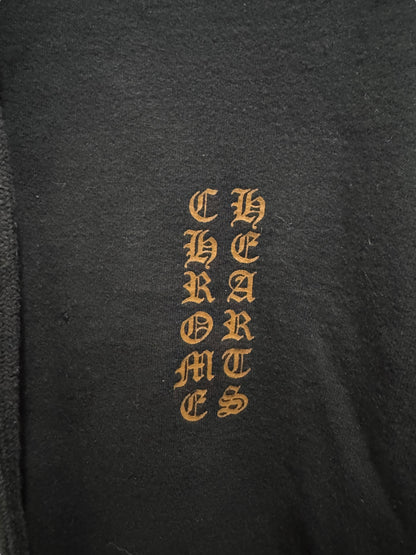 Chrome Hearts Vertical Logo FU Hoodie Black Brown