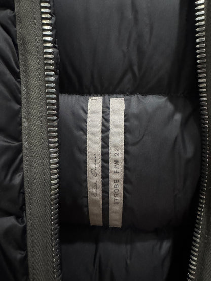 Rick Owens Strobe Gimp Puffer Vest Black