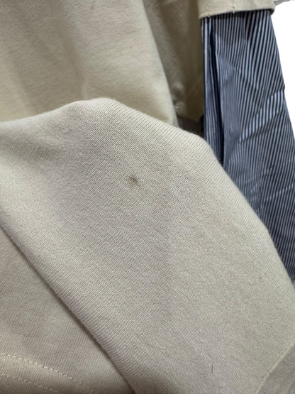 Balenciaga Political Campaign Layered Long Sleeve Tee Cream