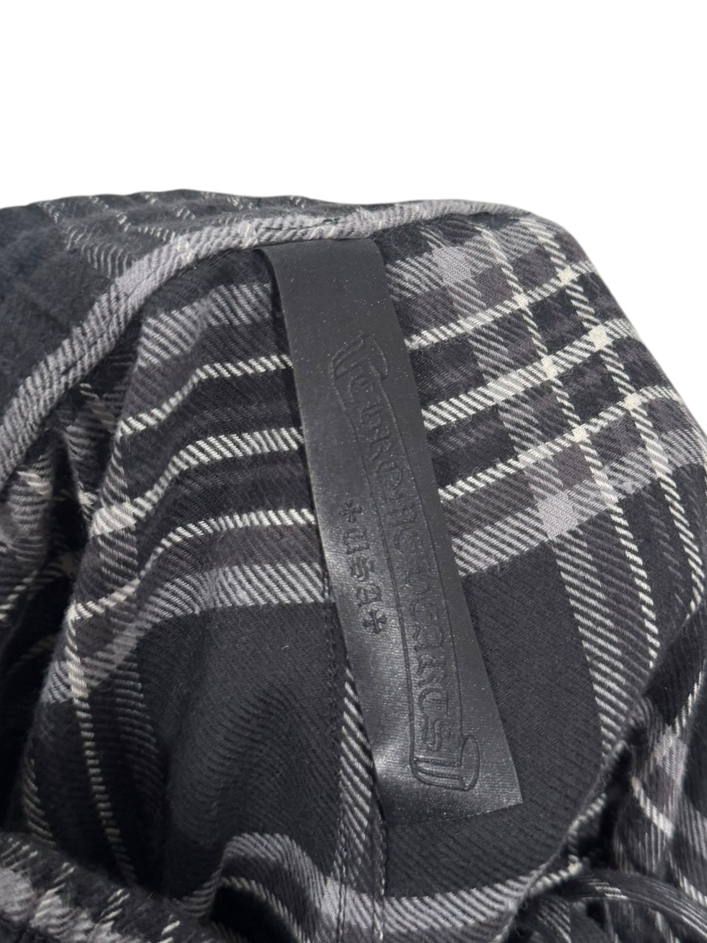 Chrome Hearts After School Flannel Shorts Black Grey