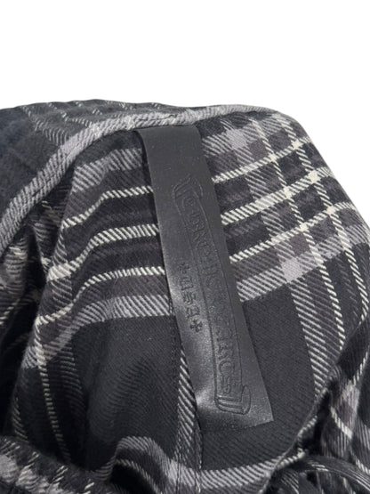 Chrome Hearts After School Flannel Shorts Black Grey