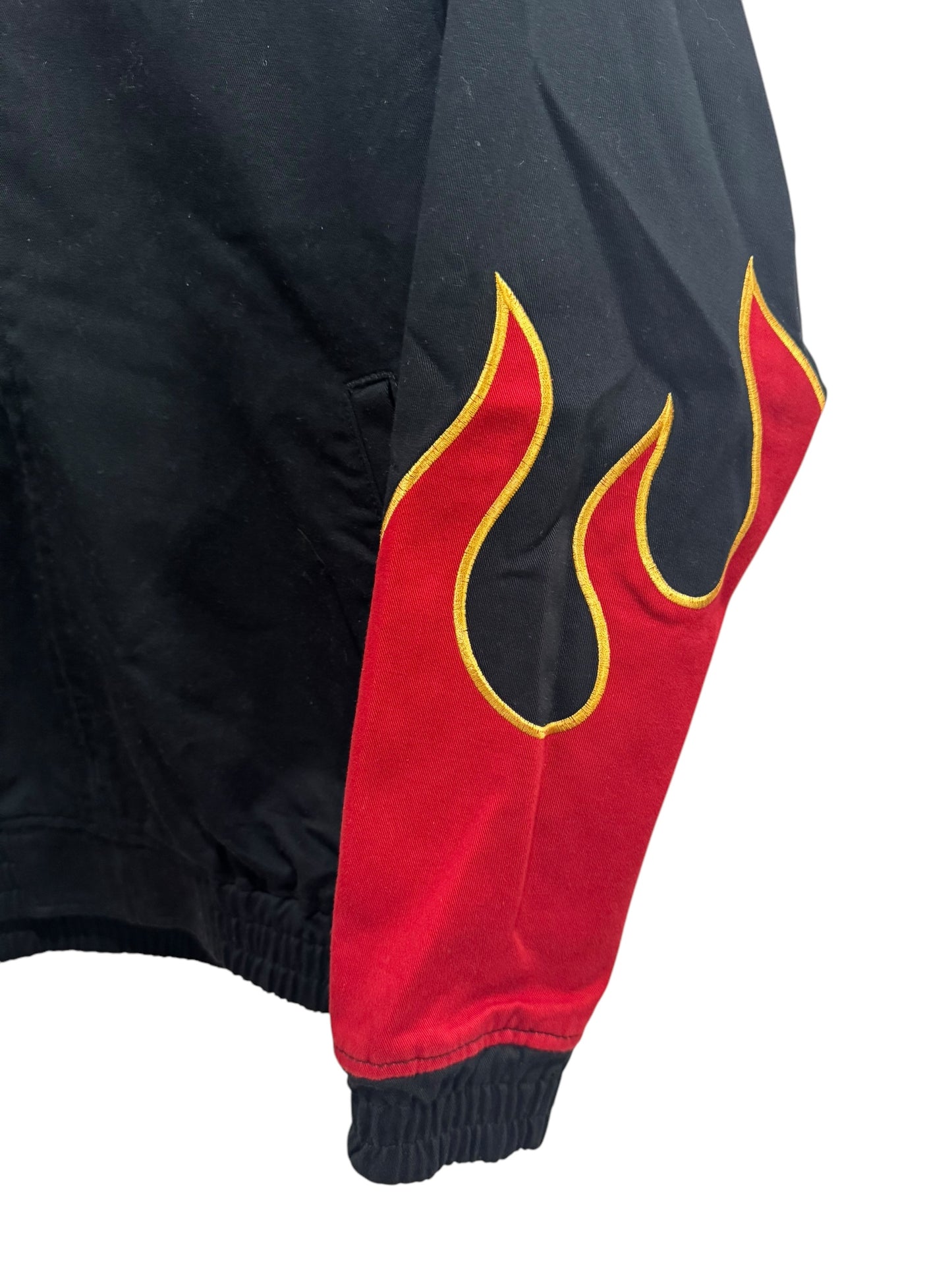 Hysteric Glamour Flame Pattern Work Jacket Black