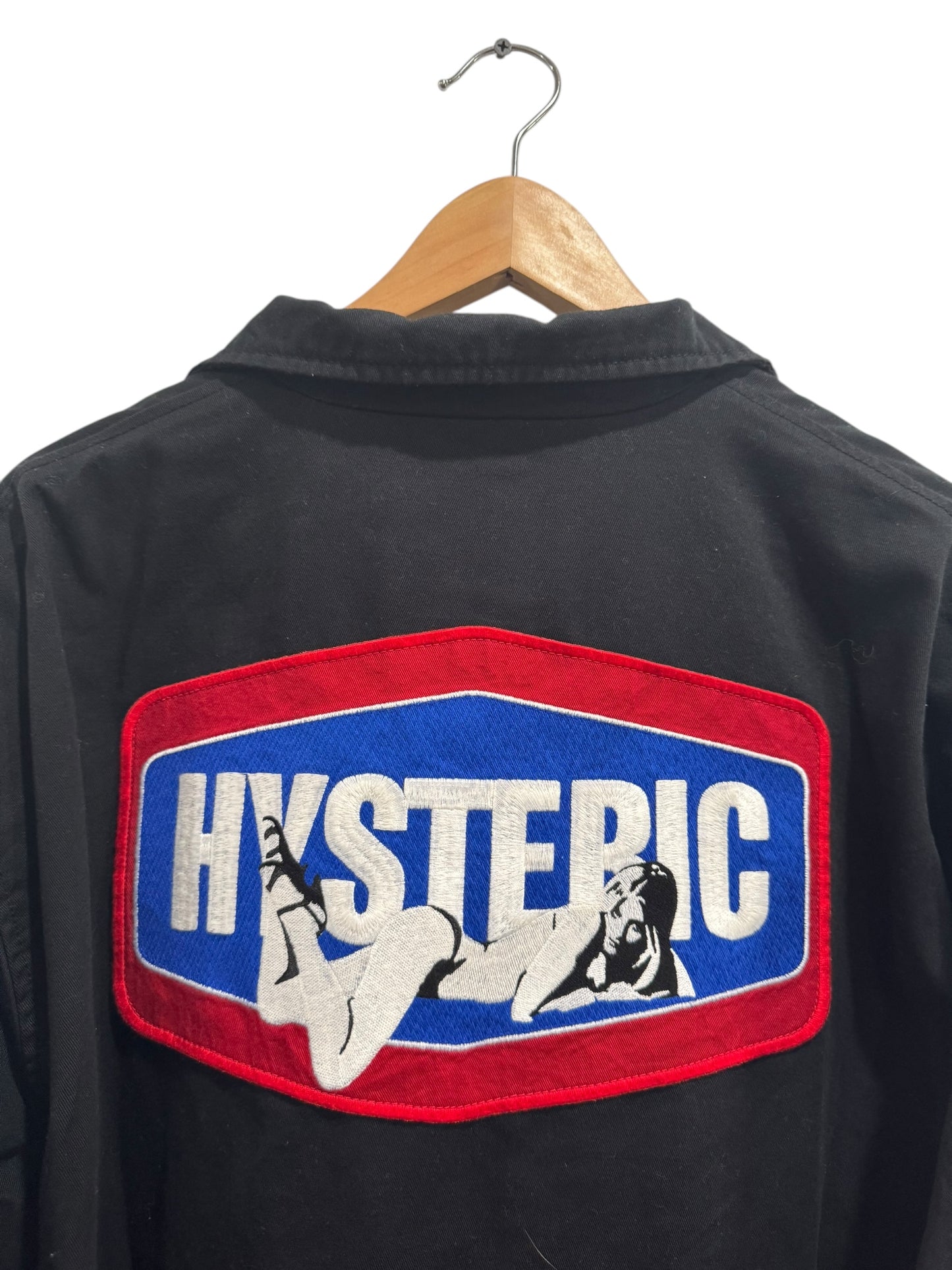 Hysteric Glamour Flame Pattern Work Jacket Black